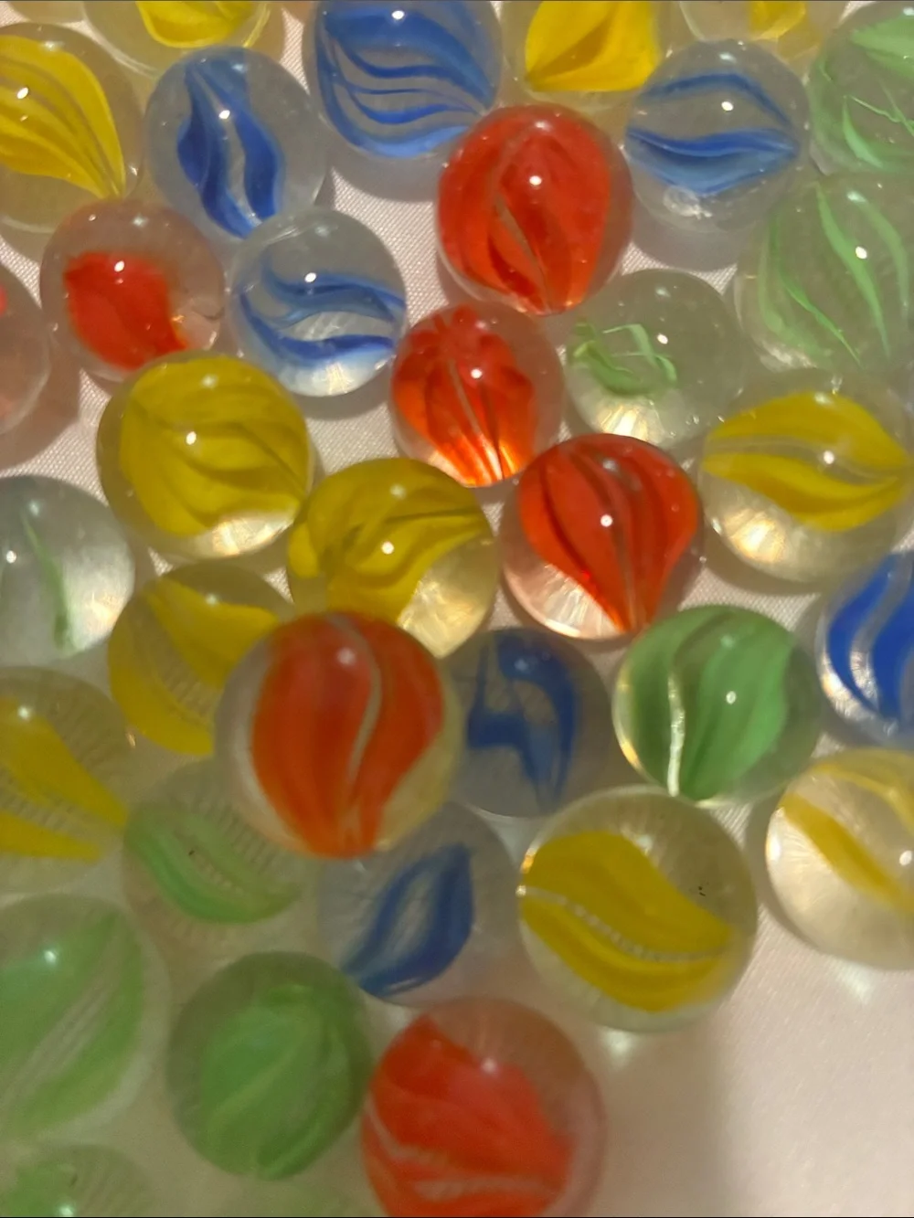 Vintage Classic Glass Marbles Set - Multicolor